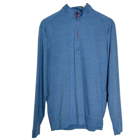 JOHNNIE-O Men’s Vaughn 1/4 Zip Pullover Color Delray Size M - Picture 1 of 8